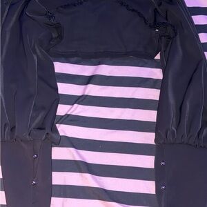 Dolls Kill Black Sheer Sleeve Capelet